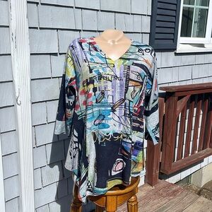 Et Lois Size Med H3112 Moon -492  Tunic/ Knit Top - Super Soft